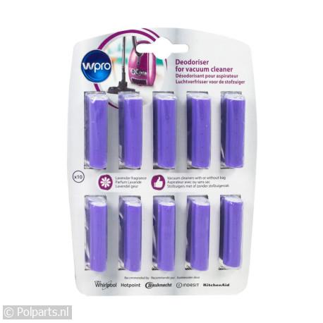 Geurstaafjes stofzuiger -Lavendel- - Wpro - 60009150 - 8015250574869 - 60009150001 - 484000008607 - 6.00.09.15-0