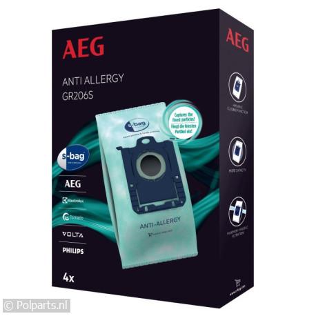 GR206S S-Bag Anti Allergy Stofzuigerzak - AEG/Electrolux/Zanussi - 60102770 - 7319599031801 - 60102770001 - 9001684761 - 6.01.02.77-0