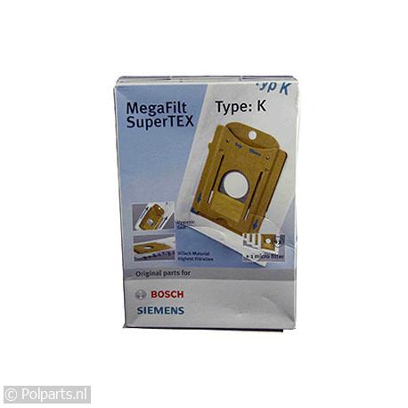 Stofzuigerzak Type K - Bosch/Siemens - 468265 - 60502470 - 4242003453278 - 60502470001 - 00468265 - 4242003269190 - 6.05.02.47-0