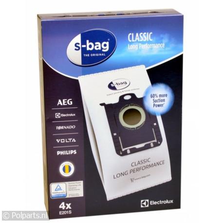 Stofzuigerzak S-BAG Classic Long Performance E201S - AEG/Electrolux/Zanussi - 60702020 - 7319599031443 - 60702020001 - 9001684589 - 6.07.02.02-0