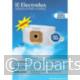 Stofzuigerzak ES53 E53N/U53 - AEG/Electrolux/Zanussi - 60702510 - 3023372023788 - 60702510001 - ES53 9001968420 - 3023372030267 - 9001968420 - 6.07.02.51-0