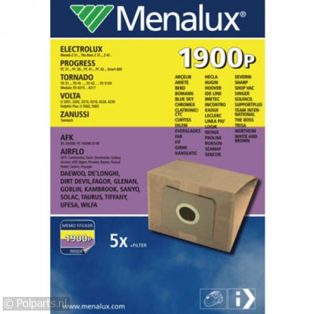 Stofzuigerzak Menalux 1900P - Menalux - 60702860 - 7319599002450 - 60702860001 - 9002568328 - 6.07.02.86-0 - 3023372025515