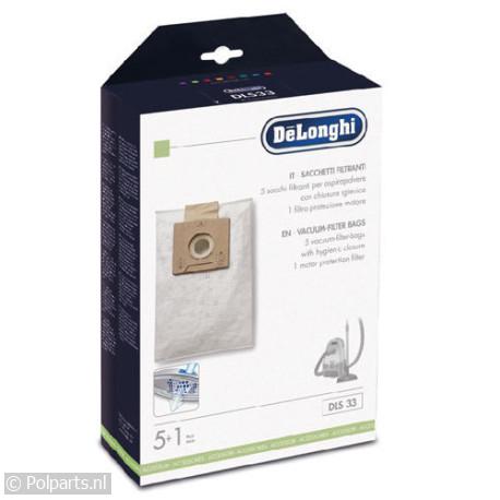 Stofzuigerzak DLS33 - DeLonghi - 60902010 - 8004399911635 - 60902010001 - 5519110541 - 6.09.02.01-0 - 5519110321