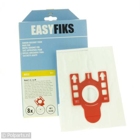 Stofzuigerzak Miele F-J-M-H -Micro Fleece- - Easyfiks - 62602476 - 8713411003738 - 62602476001 - 9917710 - 8713411003745 - 8713411004100 - 8713411003936 - 6.26.02.47-6