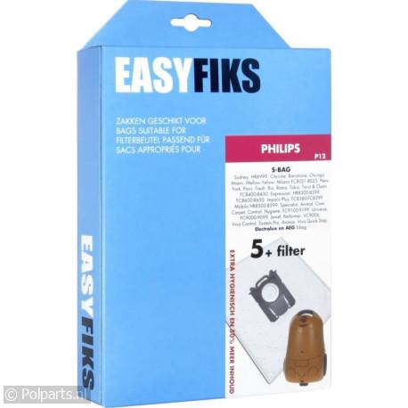Stofzuigerzak S-Bag -P12- - Easyfiks - FC8021/03 - 62702087 - 5021879211361 - 62702087001 - 5021879211378 - 5021879215376 - 62702087006 - 6.27.02.08-7