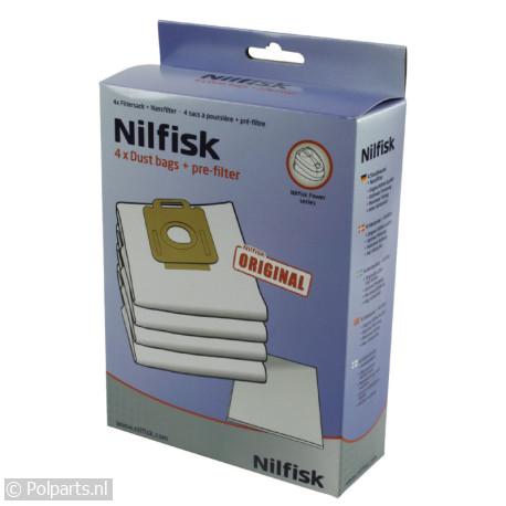 Stofzuigerzak Power-serie - Nilfisk - 62902410 - 7319519656220 - 62902410001 - 107407639 - 5715492163816 - 6.29.02.41-0 - 128389187 - 5715492200849