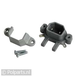 Aansluitbakje met rechte pennen -Set-