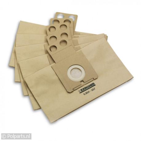 Stofzuigerzakken robocleaner -5 Stuks- - Karcher - 63802240 - 4002667745092 - 63802240001 - 69042570 - 6.38.02.24-0