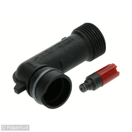 Koppeling haaks knie met ventiel - Karcher - 63813080 - 4039784164628 - 63813080001 - 90013750 - 6.38.13.08-0