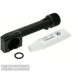 Koppeling haaks knie met siliconenvet