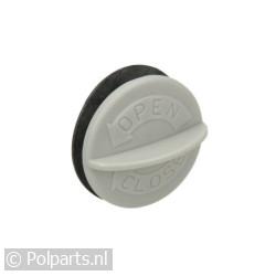 Sluiting dop open/dicht