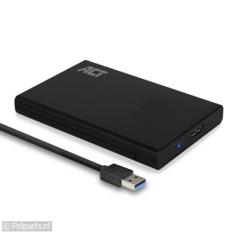 USB 3.1 Schroefloze 2.5 inch SATA HDD/SSD Behuizing - ACT - 74601464 - 8716065489620 - 74601464001 - AC1215 - 7.46.01.46-4