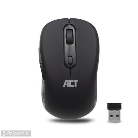 Draadloze Muis 1600 DPI Zwart - ACT - 74625244 - 8716065490725 - 74625244001 - AC5125 - 7.46.25.24-4