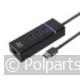 3-Poorts USB 3.1 Gen1 Hub met Gigabit netwerkpoort - ACT - 74625484 - 8716065491005 - 74625484001 - AC6310 - 7.46.25.48-4