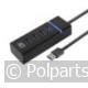 4 Poorts USB 3.0 Hub - ACT - 74626004 - 8716065490985 - 74626004001 - AC6300 - 7.46.26.00-4