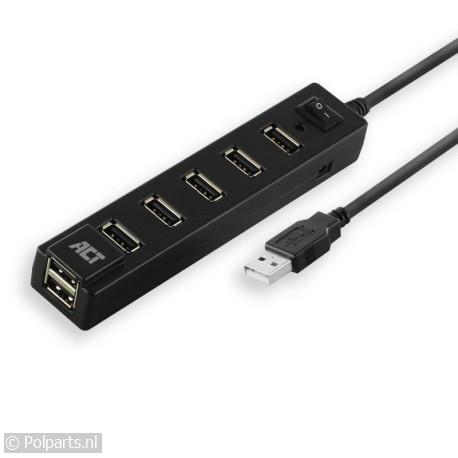 7 Poorts USB Hub - ACT - 74626134 - 8716065490978 - 74626134001 - AC6215 - 7.46.26.13-4