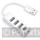 Mini 4-Poorts USB 2.0 Hub - ACT - 74627344 - 8716065490954 - 74627344001 - AC6200 - 7.46.27.34-4