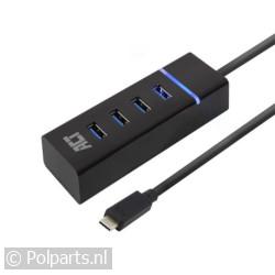 4-Poorts USB 3.1 Gen1 (USB 3.0) Hub Type-