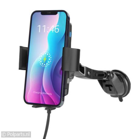 Telefoon houder met draadloze laadfunctie - ACT - 74627414 - 8716065491708 - 74627414001 - AC9010 - 7.46.27.41-4