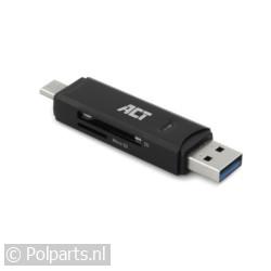 USB3.1 Kaartlezer met Type-C en Type-A connector
