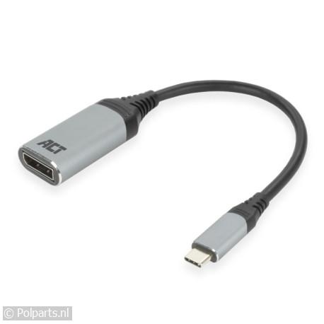USB-C naar DisplayPort adapter - ACT - 74628024 - 8716065395525 - 74628024001 - AC7030 - 7.46.28.02-4