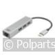 3-Poorts USB-C 3.2 Hub met Gigabit Ethernet Poort - ACT - 74628044 - 8716065395563 - 74628044001 - AC7055 - 7.46.28.04-4