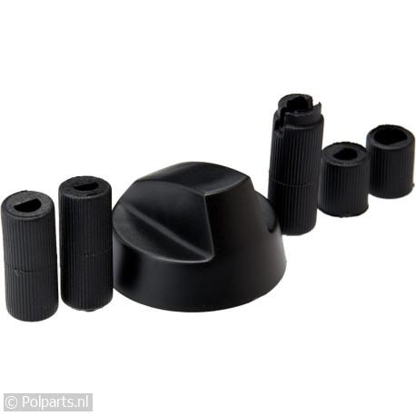 Knop van oven zwart - Universeel - 90053010 - 8713411154065 - 90053010001 - 0053859 - 9.00.53.01-0 - 5053197004295 - 14UN20