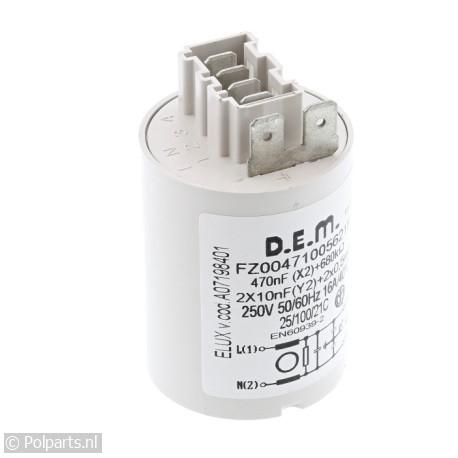 Condensator Ontstoring 0,47uF - AEG/Electrolux/Zanussi - 90150060 - 7321423904441 - 90150060001 - 140071984011 - 9.01.50.06-0