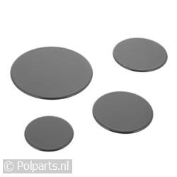 Branderdeksel Set van 4 stuks, zwart