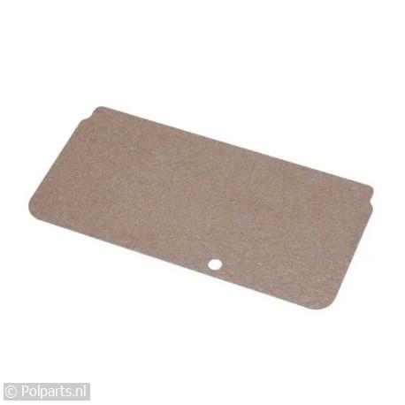 Micaplaat 124x61mm met gaatje C00138768 - Indesit/Ariston-Blue Air - 90216150 - 8713411155017 - 90216150001 - C00138768 - J00138768 - 9.02.16.15-0 - 138768