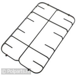 Pannendrager zwart 445x285mm 2 pits C00094857