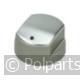 Gasknop zilver - Bauknecht/Whirlpool - 90353030 - 8713411156731 - 90353030001 - 480121104812 - 9.03.53.03-0