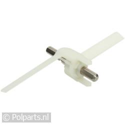 Meenemer aandrijf as