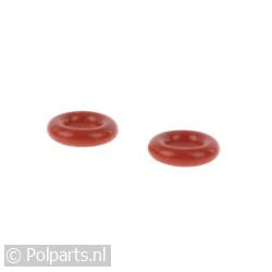 O-ring siliconen -rood- 4mm
