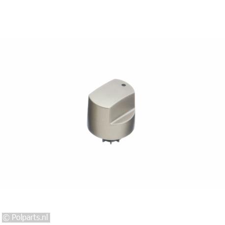 Gasknop zilver 00605137 - Bosch/Siemens - 90553230 - 8713411162336 - 90553230001 - 00605137 - 9.05.53.23-0 - 605137