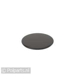 Branderdeksel zwart mat 60mm