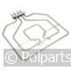 Verwarmingselement -bovenste- grill - Bosch/Siemens - 90558370 - 90558370001 - 00472510 - 9.05.58.37-0 - 472510 - 8713411196379