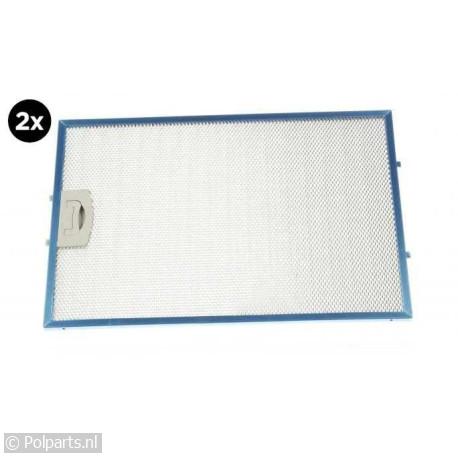 Filter metaal in houder -Set van 2 Stuks- - Atag/Etna/Pelgrim - 90611300 - 8713411183096 - 90611300001 - 146246 - 89000752 - 9.06.11.30-0