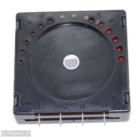 Schakelaar met print -12 LEDs- - Atag/Etna/Pelgrim - 90656240 - 8713411165320 - 90656240001 - 28790 - 72279310 - 9.06.56.24-0