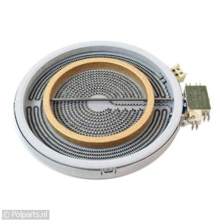 Kookplaat straalelement 1000/2000W linksvoor - Atag/Etna/Pelgrim - 90658550 - 8713411165672 - 90658550001 - 356086 - 39560543 - 9.06.58.55-0