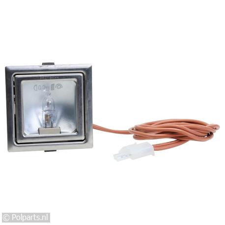 Lamp Spotje 20 Watt Halogeen, Vierkant - Atag/Etna/Pelgrim - 90679090 - 90679090001 - 400575 - 8713411238826 - 9.06.79.09-0